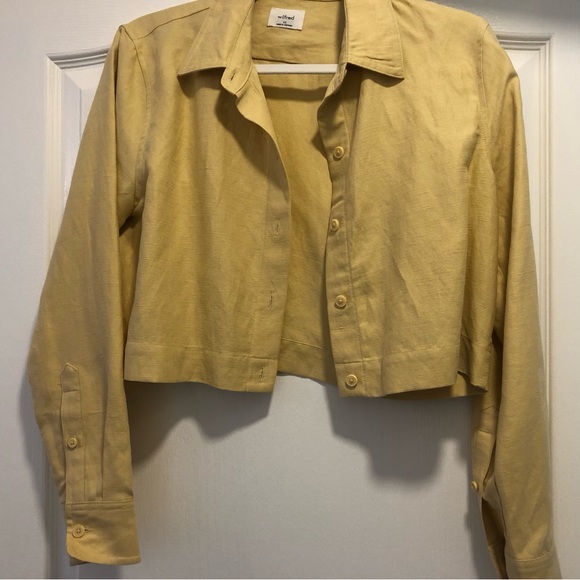 Aritzia Linen Crop Top - Picture 1 of 1